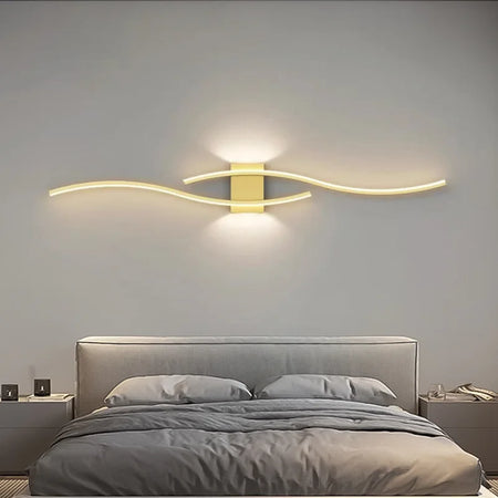 Wall Light - Indoor LED Wall Lamps for Bedroom Black Gold SW-36210458 - SWEET-LIGHTS