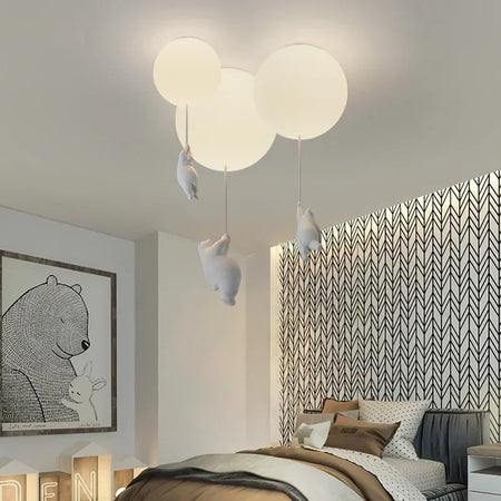 Children Lighting - Designer Polar Bear Pendant Chandelier LED Lamp SW-36210123 - SWEET-LIGHTS