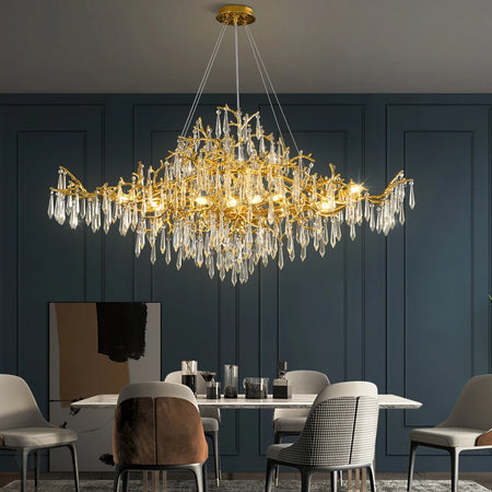 Chandelier - Modern Luxury Crystal Chandelier Gold For Kitchen Dining Living Room Bedroom SW-36210458 - SWEET-LIGHTS
