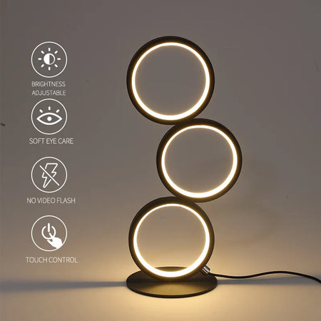 Table Lamp - Dimming Intelligent Touch Ring Night Light Modern Design SW-36210347 - SWEET-LIGHTS