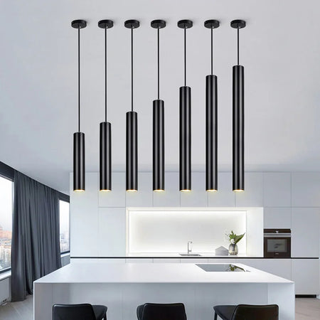 Pendant Light - LED Dimmable Long Tube Cylinder Lamp SW-36210345 - SWEET-LIGHTS