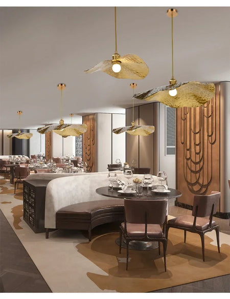 Pendant Light - New Chinese Lotus Leaf Chandelier for Kitchen Bar SW-36210458 - SWEET-LIGHTS