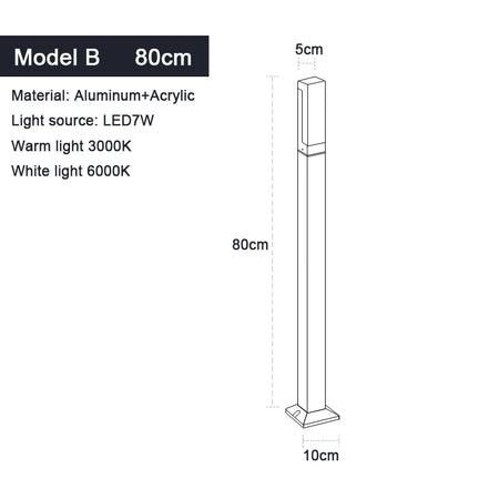 Outdoor Light - Waterproof IP65 LED Lawn Light 30-100CM SW-36210457 - SWEET-LIGHTS