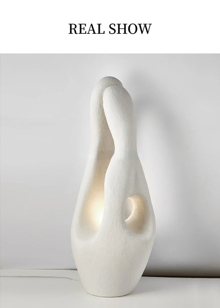 Floor Lamp - Modern Minimalist Nordic Wabi-Sabi Design White Irregular Shape SW-36210345 - SWEET-LIGHTS