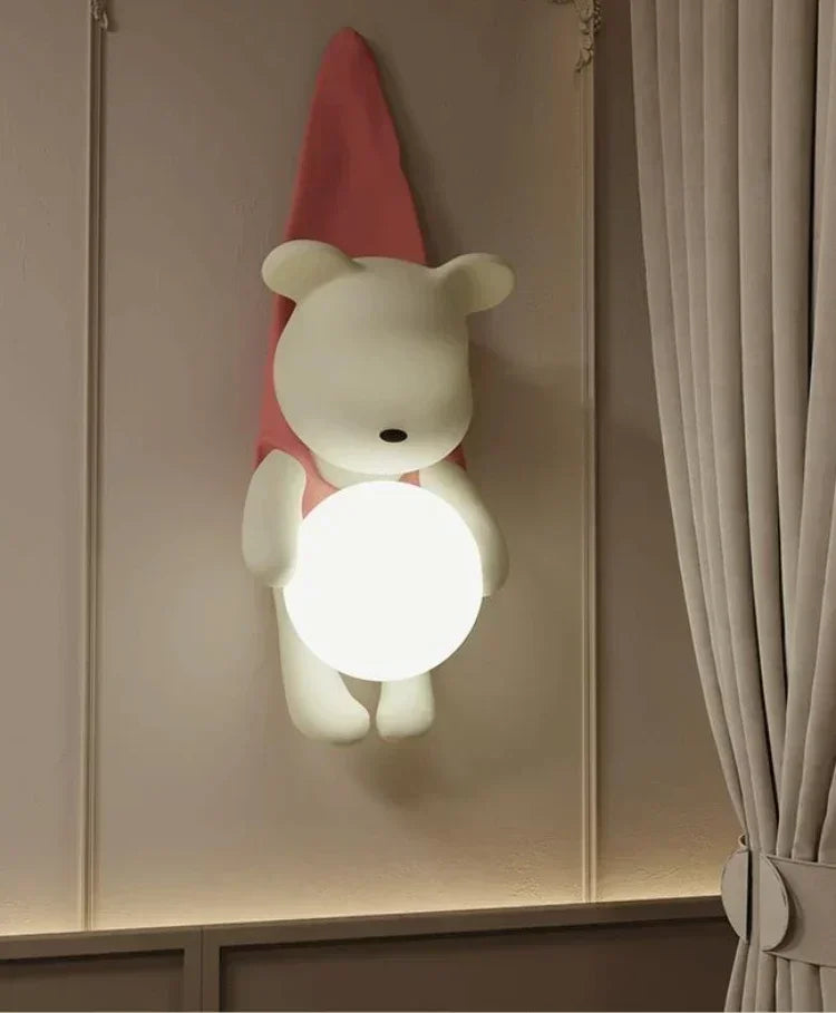 Children Lighting - SANDYHA Modern Resin Wall Lamp Cute Bear Design SW-36210578 - SWEET-LIGHTS