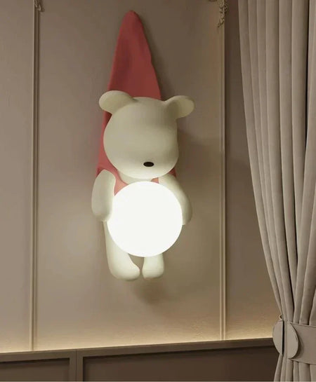 Children Lighting - SANDYHA Modern Resin Wall Lamp Cute Bear Design SW-36210578 - SWEET-LIGHTS