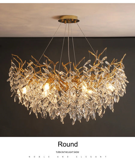 Pendant Light - French Luxury Golden Modern Branch Chandelier SW-36214678 - SWEET-LIGHTS