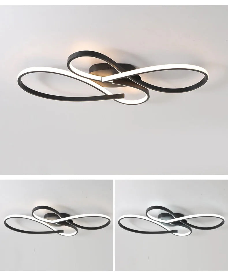 Ceiling Light - New Modern Led Black Lamp for Living Room Bedroom Study SW-36210234 - SWEET-LIGHTS