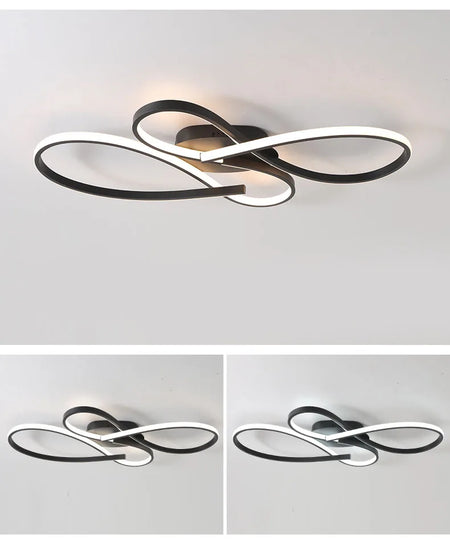 Ceiling Light - New Modern Led Black Lamp for Living Room Bedroom Study SW-36210234 - SWEET-LIGHTS