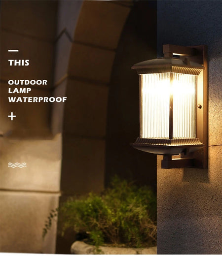 Outdoor Light - Metal Waterproof Outdoor Wall Lamp AC90-260V for Hotel Villa Porch Garden SW-36210457 - SWEET-LIGHTS