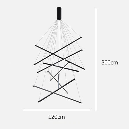 Pendant Light - Modern Stair Chandelier Nordic Luxury LED Ceiling Lamp for Living Room Indoor Light SW-36210567 - SWEET-LIGHTS