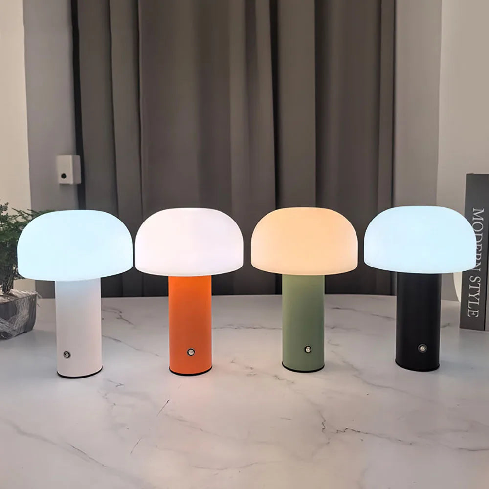 Table Lamp - New Mushroom Lamp LED Charging 3-Colored Dimming SW-36210234 - SWEET-LIGHTS