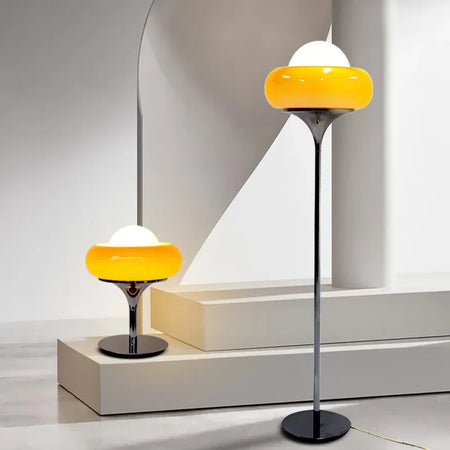 Floor Lamp - Nordic Vintage Guzzini Bauhaus Light Yellow Cream SW-36210345 - SWEET-LIGHTS