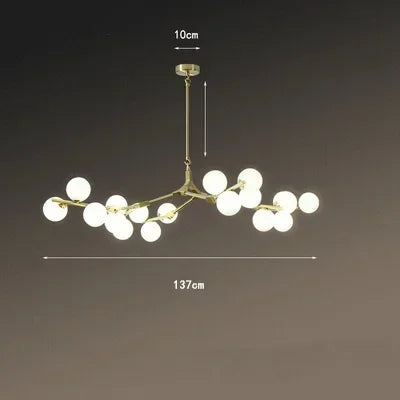 Pendant Light - Modern Tree Branches LED Chandelier with Glass Balls for Living Room and Dining Room SW-36210457 - SWEET-LIGHTS