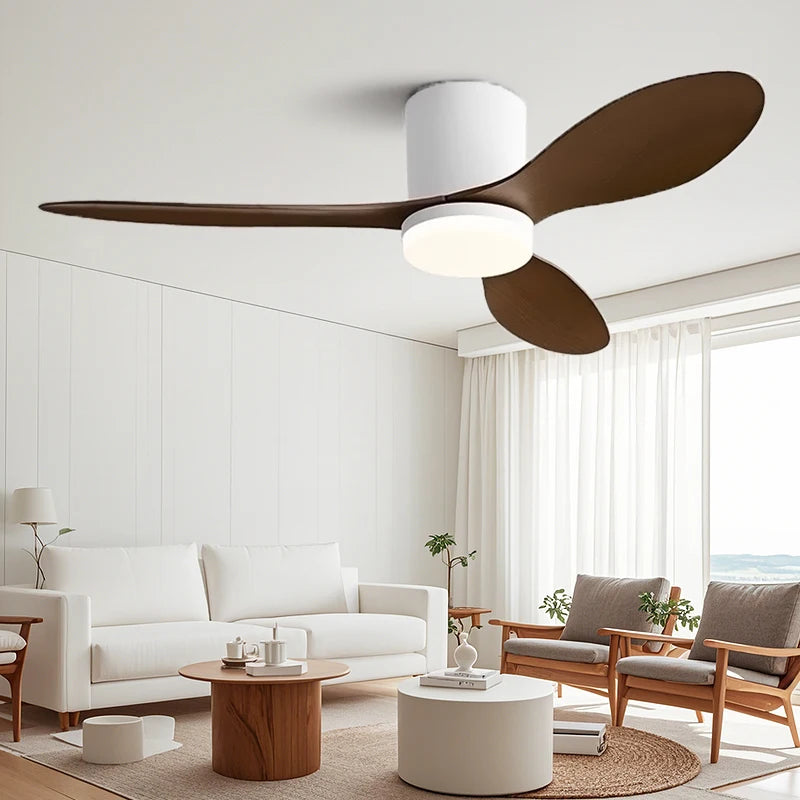 Fans - The New Fan Light with Three Blades and APP Control SW-36210567 - SWEET-LIGHTS