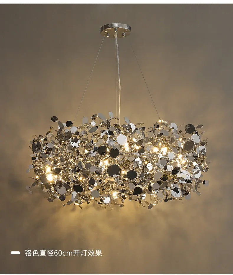 Chandelier - Modern LED Chrome Lamp for Dining Kitchen Bar SW-36210457 - SWEET-LIGHTS