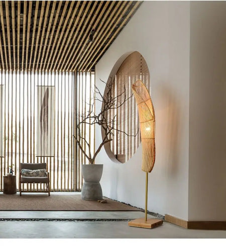 Floor Lamp - Vintage Bamboo Weaving Lamp for Bedroom SW-36210923 - SWEET-LIGHTS