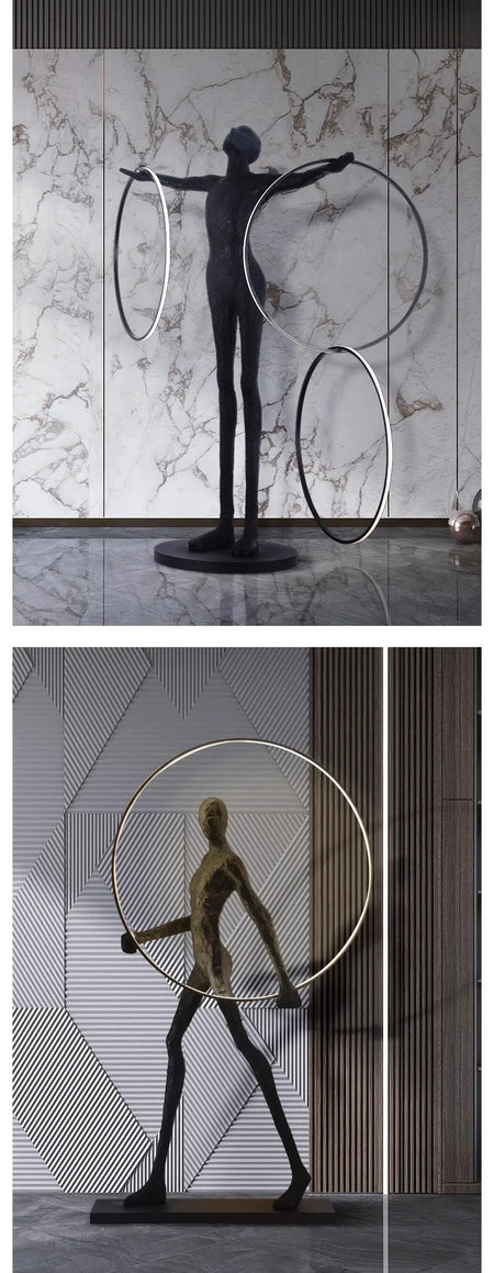 Floor Lamp - Humanoid Art Sculpture Ball Creative Designer SW-36210348 - SWEET-LIGHTS