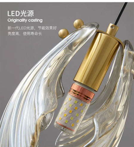 Pendant Light - Light Luxury Bedroom Bedside Chandelier SW-36210457 - SWEET-LIGHTS