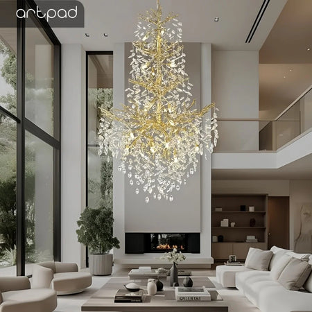 Chandelier - Luxury Modern Crystal Ceiling Lighting for High Ceilings SW-36210478 - SWEET-LIGHTS