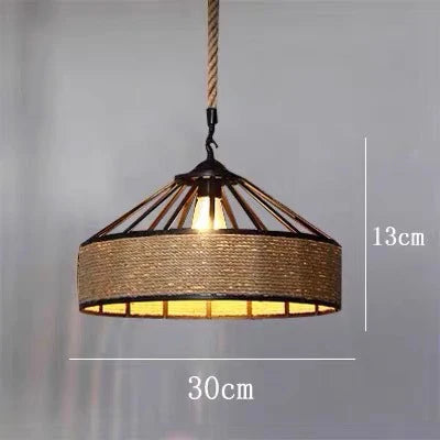 Pendant Light - Vintage Hemp Rope LED Industrial Chandelier SW-36210347 - SWEET-LIGHTS