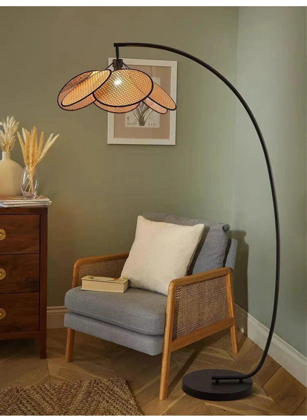 Floor Lamp - Knitting Rattan LED Lighting Nightlight for Living Room and Bedroom SW-36210346 - SWEET-LIGHTS