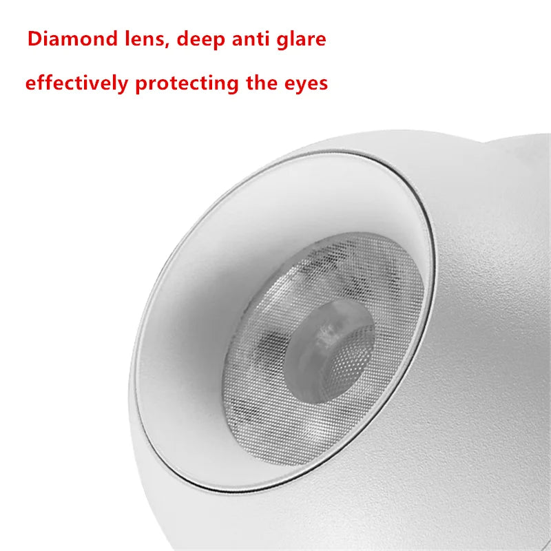 Spotlight - Embedded Rotating LED Downlights 7W9W12W15W20W Anti Glare COB Spot Lights AC90-260V SW-36210453 - SWEET-LIGHTS