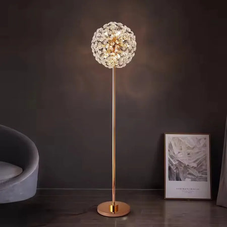 Floor Lamp - Nordic Contemporary Style Crystal Minimalistic Iron Glass Body SW-36210457 - SWEET-LIGHTS