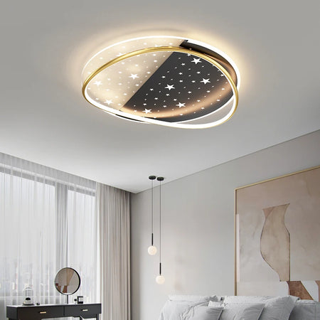Ceiling Light - New Modern LED Black/Gold with Remote Control SW-36210678 - SWEET-LIGHTS