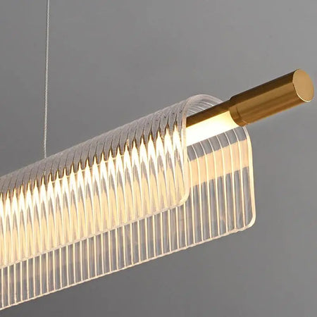 Pendant Light - Simple Iron Strip Hanging Lamp LED Chandelier Modern Design Indoor Lighting Acrylic SW-36210457 - SWEET-LIGHTS