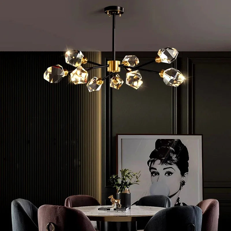 Pendant Light - Nordic All-Copper Molecular Chandelier LED SW-36210347 - SWEET-LIGHTS