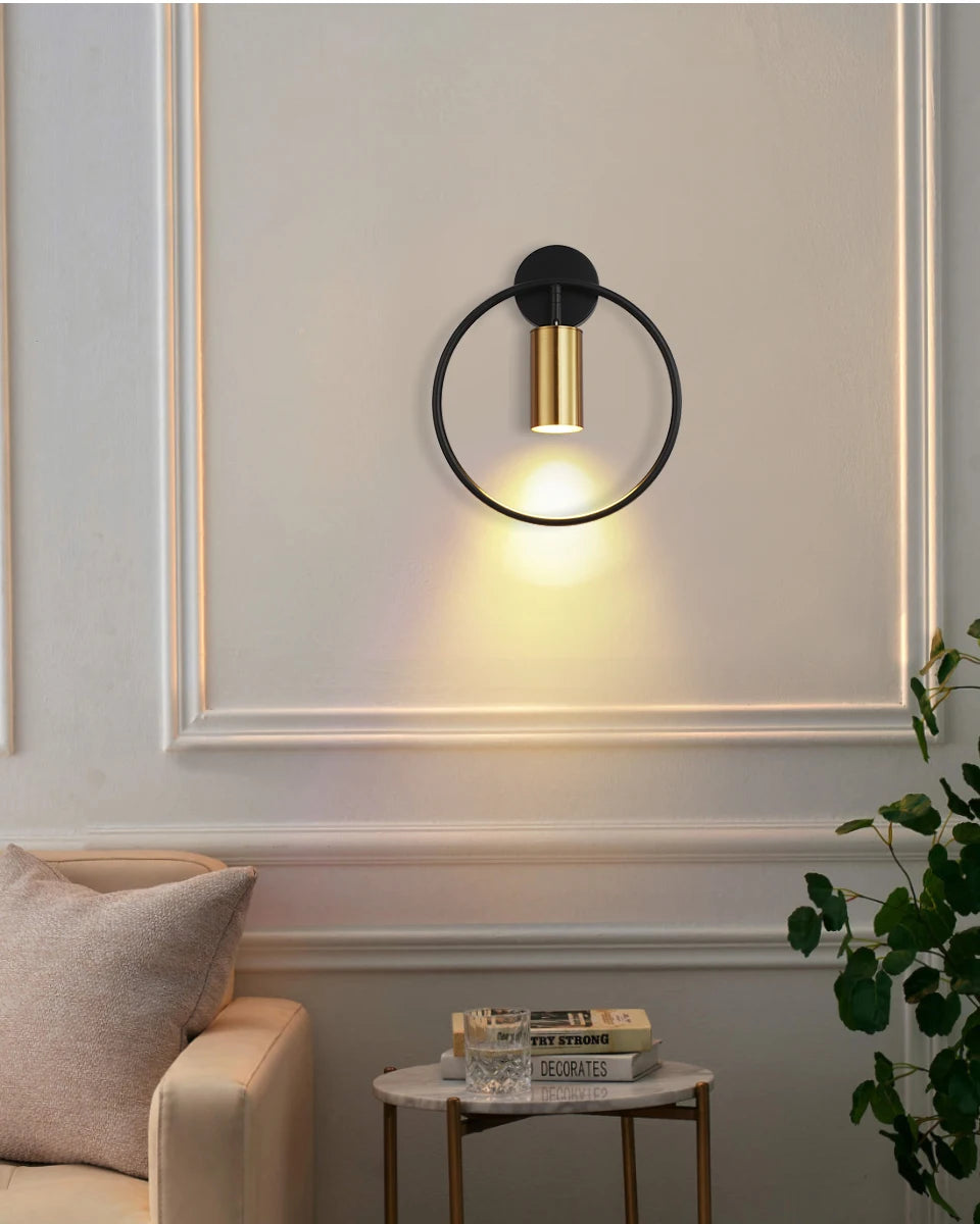 Wall Light - Modern LED Circular Electroplating Spotlight For Bedroom Living Room SW-36210345 - SWEET-LIGHTS