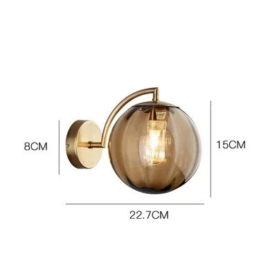 Wall Light - Modern Led Glass Wall Lamp Nordic Minimalist Sconce for Living Bedroom Kitchen Fixture SW-36210923 - SWEET-LIGHTS