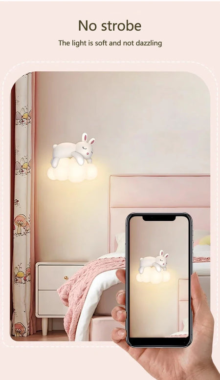 Children Lighting - White Clouds Bear Wall Lamps LED Children's Room Lamp Modern Warm Decor SW-36210345 - SWEET-LIGHTS