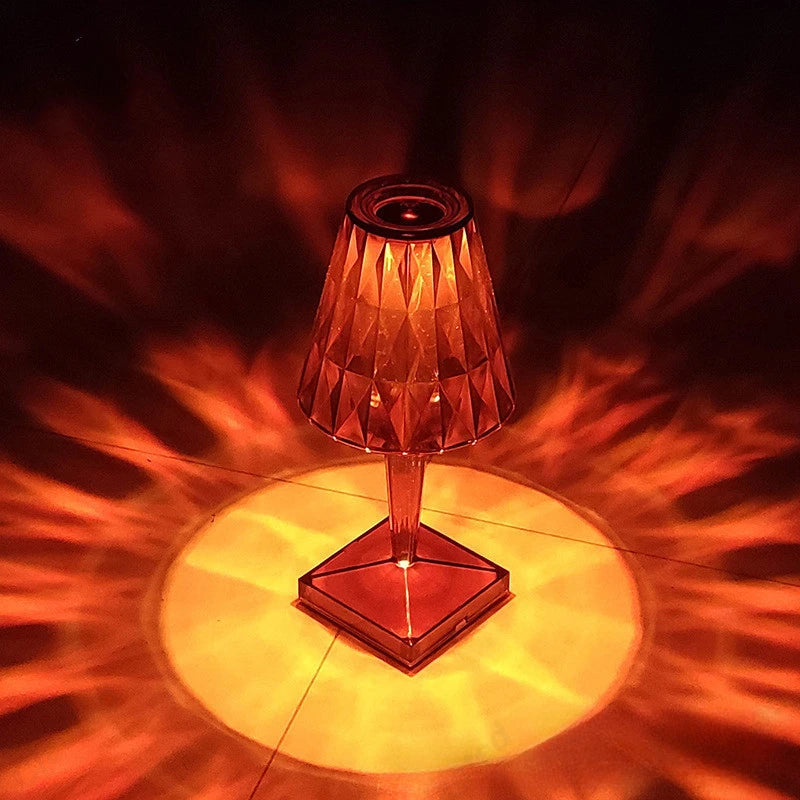 Table Lamp - LED Acrylic Diamond Crystal Decorative Desk Lamp USB Charging Touch Nightlight SW-36210457 - SWEET-LIGHTS