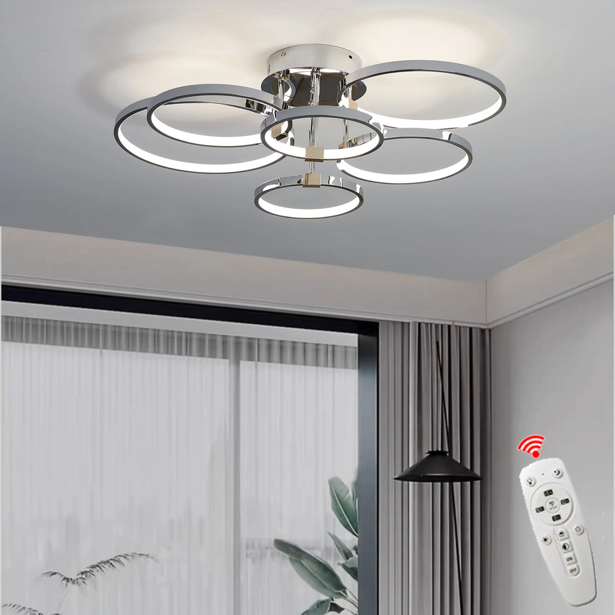 Ceiling Light - Modern Dimmable LED Chandelier with Remote SW-36210789 - SWEET-LIGHTS