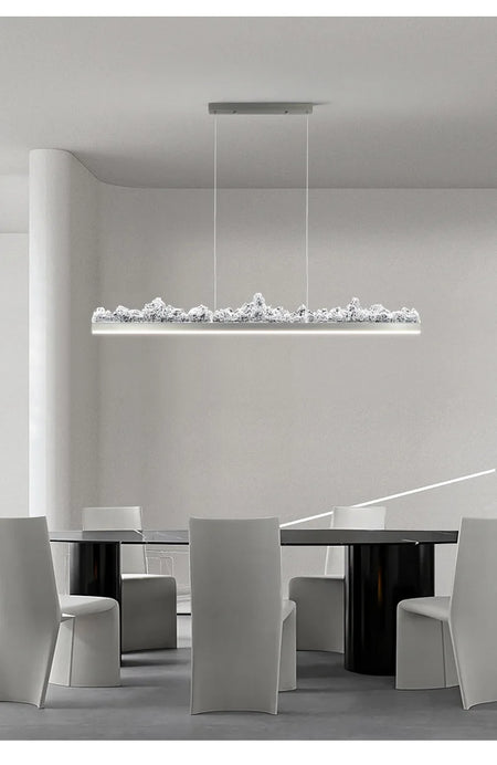 Pendant Light - Italian Minimalist Iceberg Chandeliers Modern Luxury Long Strip Hanging Lights for Bedroom Dining Room Kitchen Island Led Lamp SW-36210123 - SWEET-LIGHTS