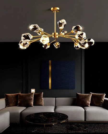 Pendant Light - Nordic All-Copper Molecular Chandelier LED SW-36210347 - SWEET-LIGHTS