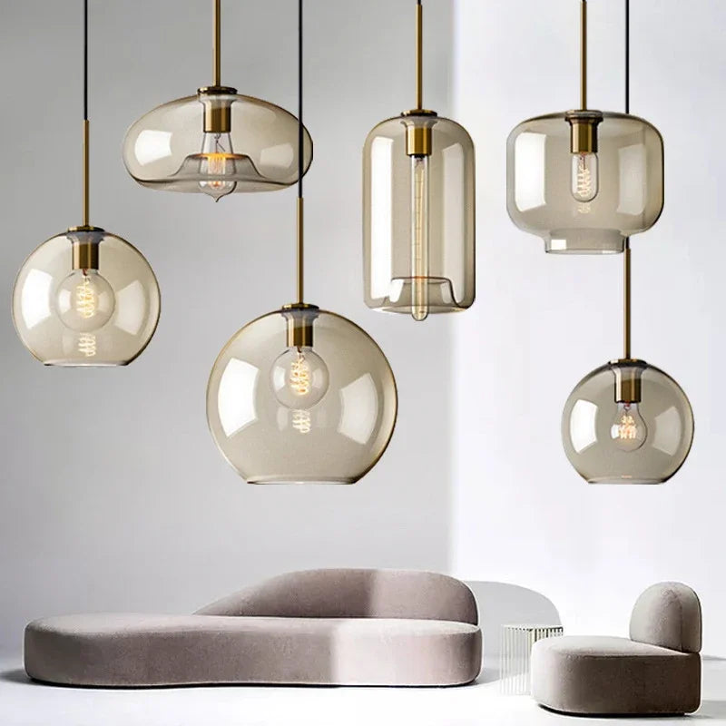 Pendant Light - Nordic LED Glass Chandelier Multi Head for Dining Room Living Room Bedroom Cafe SW-36210578 - SWEET-LIGHTS