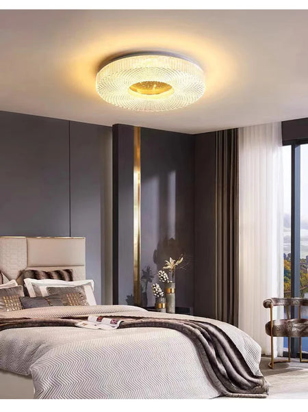 Ceiling Light - Remote Control Minimalist LED Round Chandelier For Living Room Bedroom Dining Study Lights Ceiling Lustre SW-36210789 - SWEET-LIGHTS