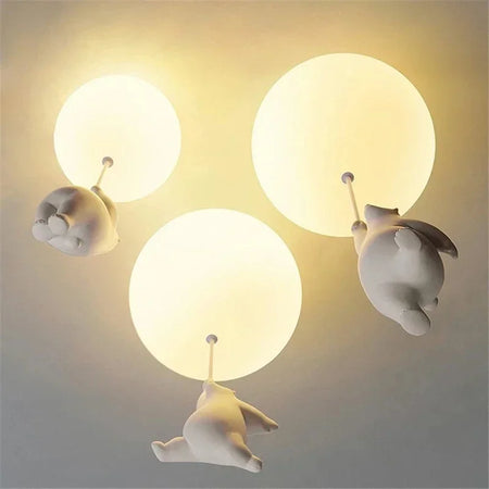 Children Lighting - Designer Polar Bear Pendant Chandelier LED Lamp SW-36210123 - SWEET-LIGHTS