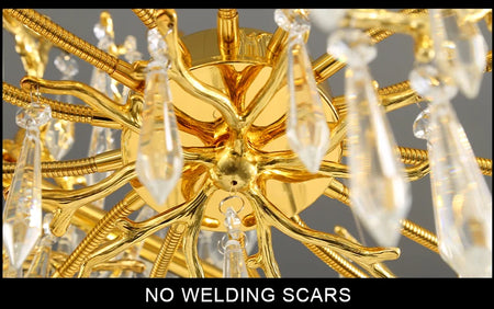 Chandelier - Modern Luxury Crystal Chandelier Gold For Kitchen Dining Living Room Bedroom SW-36210458 - SWEET-LIGHTS