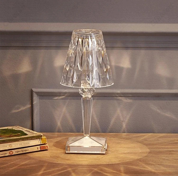 Table Lamp - LED Acrylic Diamond Crystal Decorative Desk Lamp USB Charging Touch Nightlight SW-36210457 - SWEET-LIGHTS