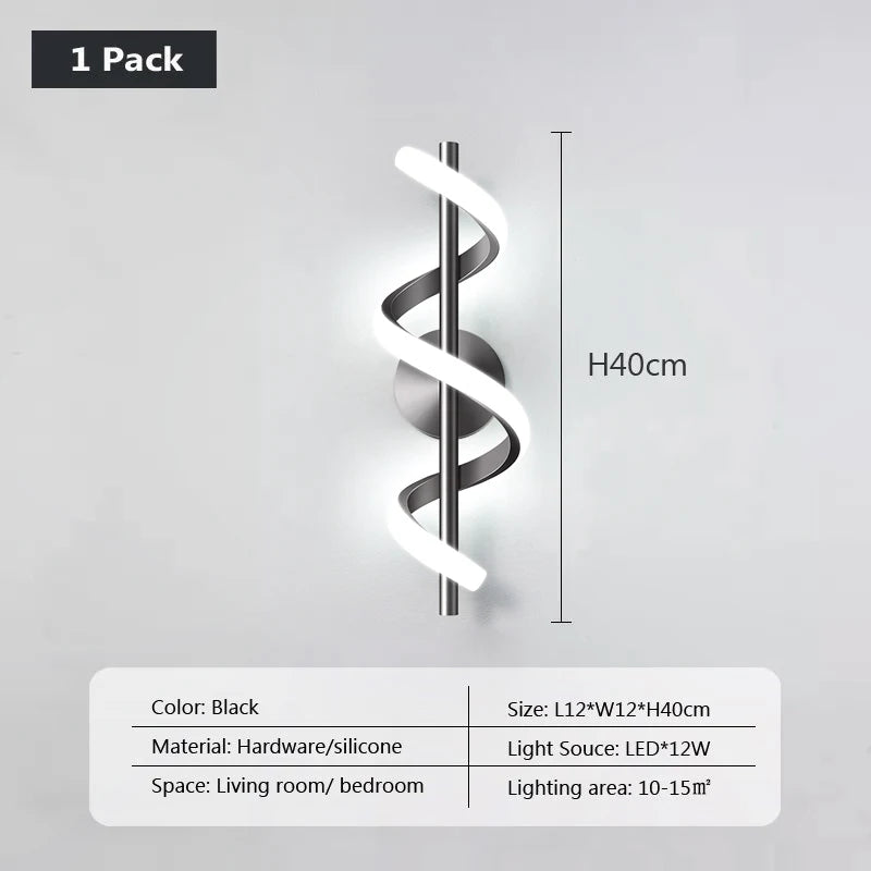 Wall Light - Minimalist LED Wall Lamp Black White Gold SW-36210345 - SWEET-LIGHTS
