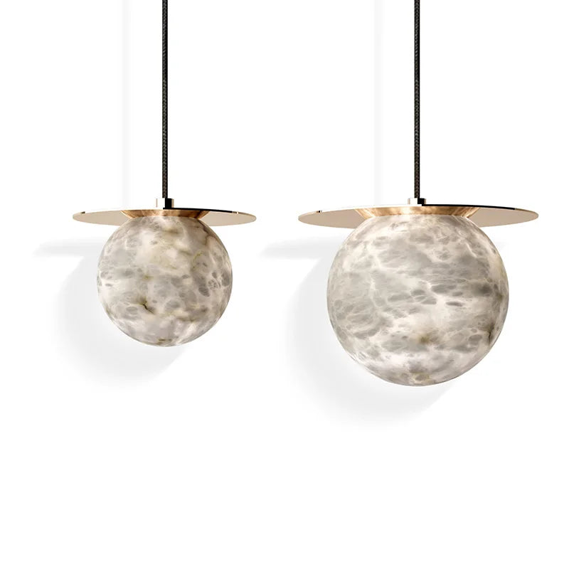 Pendant Light - Natural Marble Ceiling Lamp for Dining Room SW-36210345 - SWEET-LIGHTS
