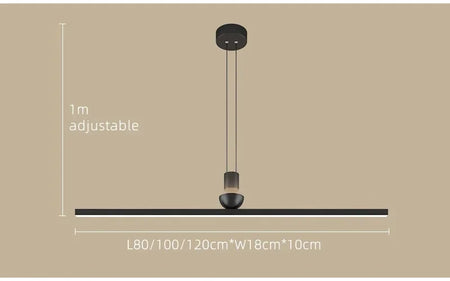 Pendant Light - Modern Minimalist LED Ceiling Chandelier Dining Room Bar Table Pendant Lights Linear Strip Luster SW-36210345 - SWEET-LIGHTS
