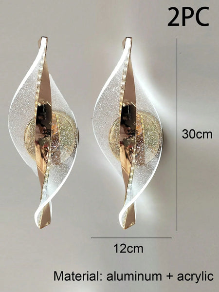 Wall Light - LED Modern 1PC Gold/Black Acrylic Lamp SW-36210345 - SWEET-LIGHTS