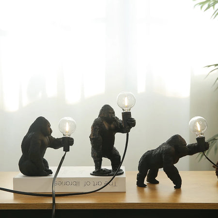 Table Lamp - King Kong Gorilla Animal Indoor Resin Night Light SW-36210374 - SWEET-LIGHTS