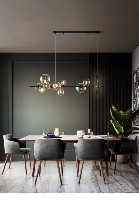 Pendant Light - Nordic LED Chandelier Clear Glass Ball Art Decor SW-36210457 - SWEET-LIGHTS