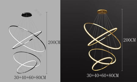 Chandelier - Modern Home Decor LED Pendant Light for Staircase SW-36210346 - SWEET-LIGHTS